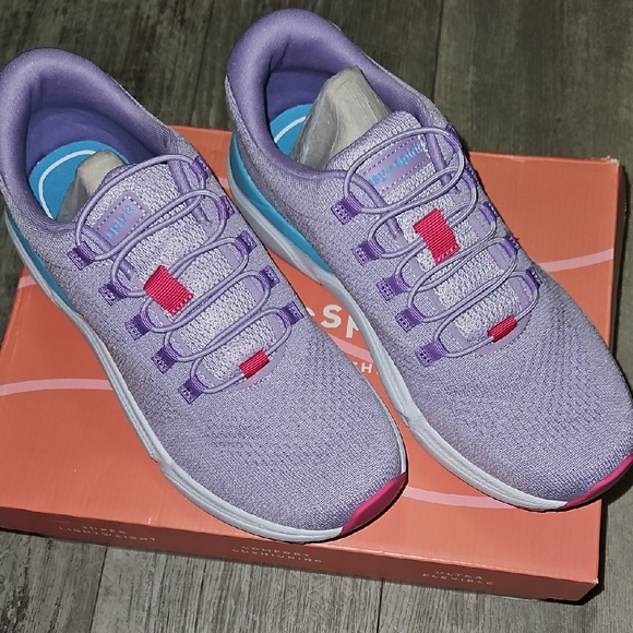 Easy Spirit Purple and Red Sneakers - Picture 1 of 6